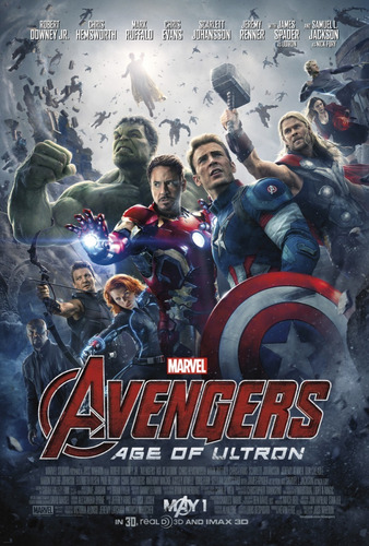 Póster Cine Ucm Marvel Avengers: Age Of Ultrón Clásico Hd