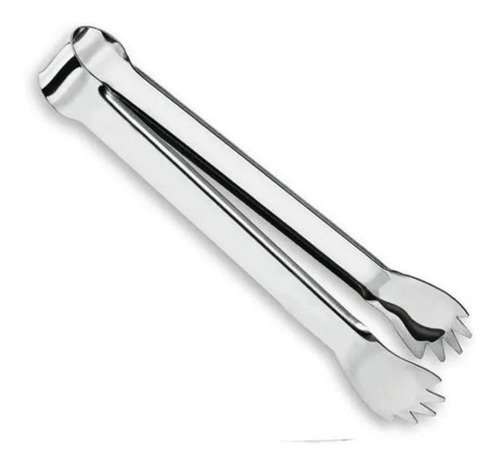 Pegador De Gelo Aço Inoxidável Resistente 17cm - Prata