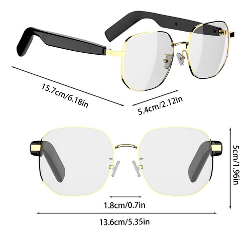 Gafas De Sol Inteligentes Bluetooth Con Micrófono Y Altavoz