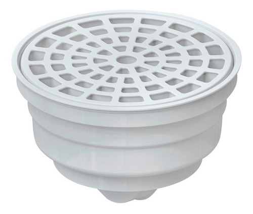Fleximatic 2634 Coladera Universal Para Patio Blanca C/check