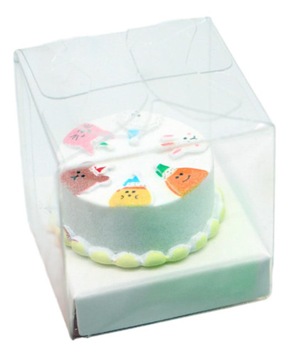 Pastel En Miniatura De Casa De Muñecas 1/12 Con Caja De