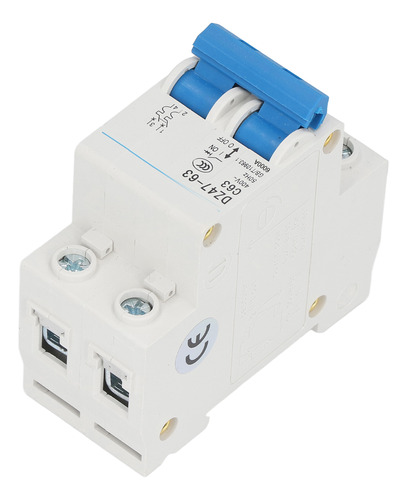 Disyuntor En Miniatura 2p Pa66 Short Protector Din Rail