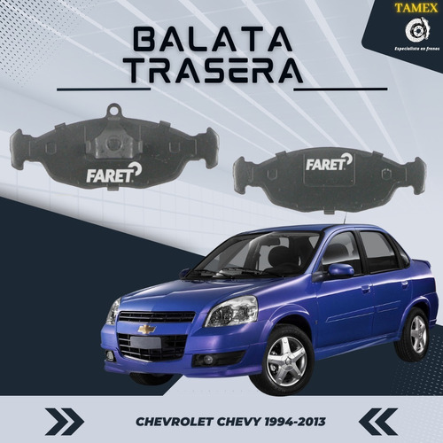 Balata Trasera Chevrolet Chevy 1999