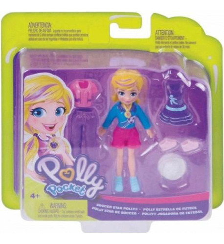 Polly Pocket - Polly Jogadora De Futebol - Gdl98 - Mattel