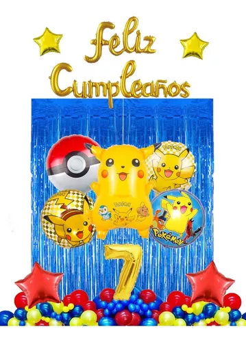  11 piezas Pokemon Pikachu Globo Ramo Decoración Fiesta Feliz  Cumpleaños Super Hero : Hogar y Cocina