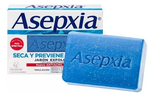 Asepxia Jabón Exfoliante X 100grs Antiacné Grasitud