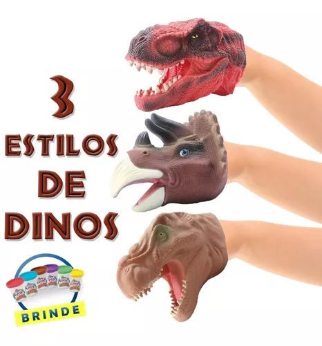 Carrinho Dinossauro Rex + Brinde (12 Dinossauros)