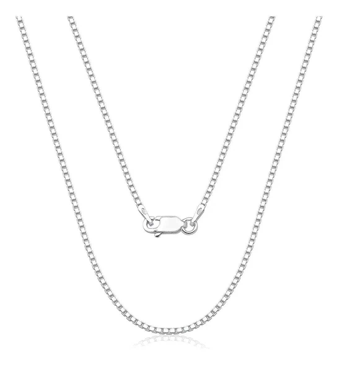 Corrente Masculina De Prata 925 Veneziana Com 1.5mm 70cm