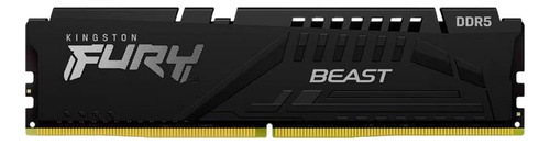 Memoria Ram Fury Beast 16gb Dimm Ddr5 5200mhz 1.25v Preto