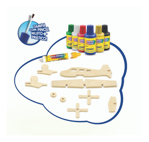 Armar Y Pintar 3d Acrilex Avion