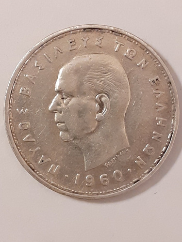 Grecia Moneda De Plata De 1960