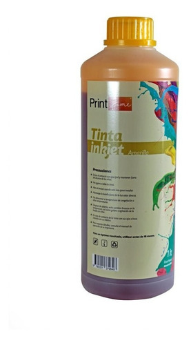 Tinta Compatible E/p Litro Amarillo