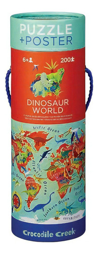 Rompecabezas Crocodile Creek Dinosaur World 28747 de 200 piezas