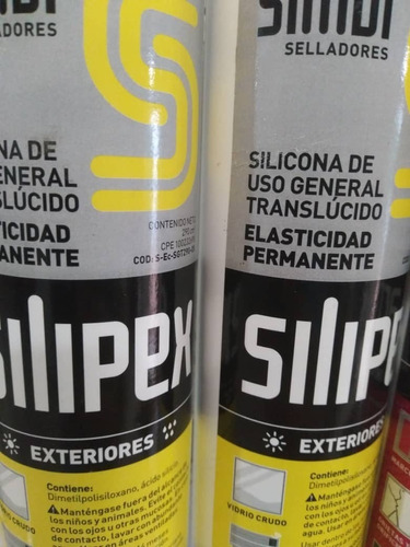 Silipex Traslucido Blanco Y Negro 290 Cc Solo Mayor