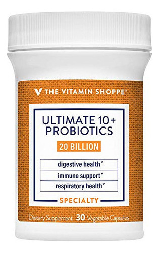 The Vitamin Shoppe Ultimate 10+ Probióticos, 20 Mil Millone