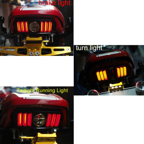 Luz Trasera Led De Stop + Direccionales Universal Moto