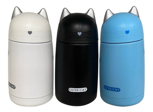 Termo Cute Cat 330ml Con Agarradera Para Transportar