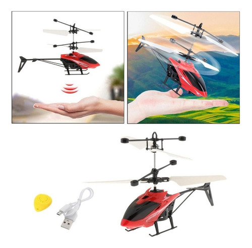 * Helicóptero Teledirigido De Radio De 2 Canales De Regalo