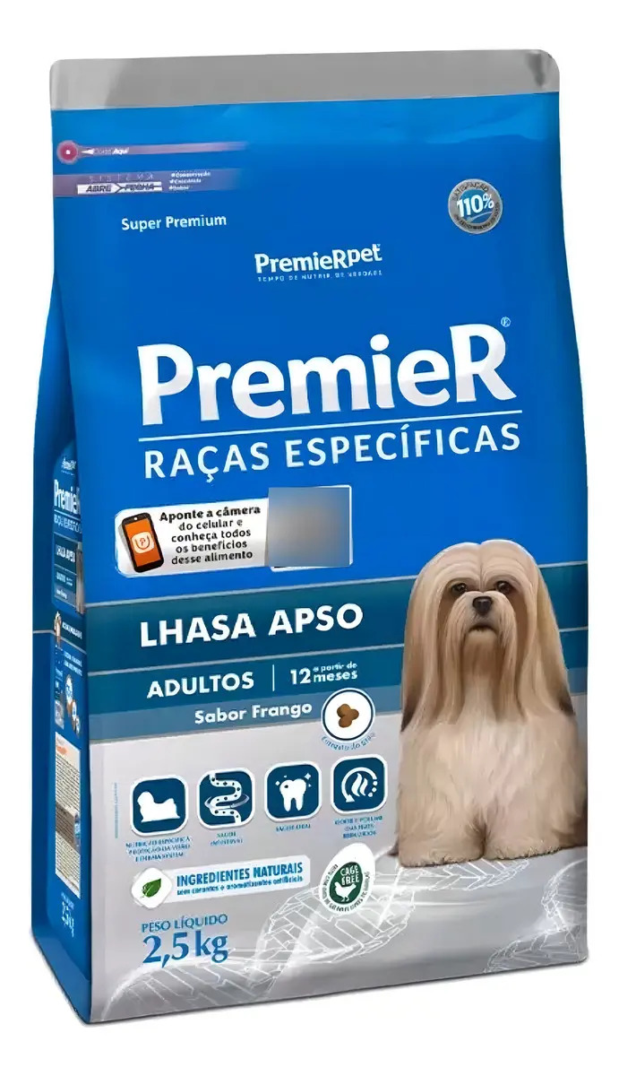 Ração Premier Racas Especificas Lhasa Apso Adultos 2,5kg