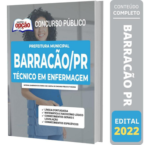 Apostila Prefeitura Barracão Pr - Técnico Em Enfermagem