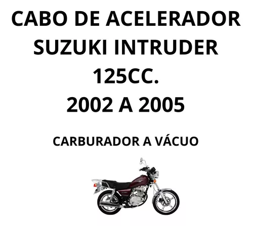 Cabo do Acelerador Suzuki Intruder 250 1997 Até 2001 1ªLinha - Grua Racing  - Peças e Acessórios para Mini Veículo Motorizado - Magazine Luiza