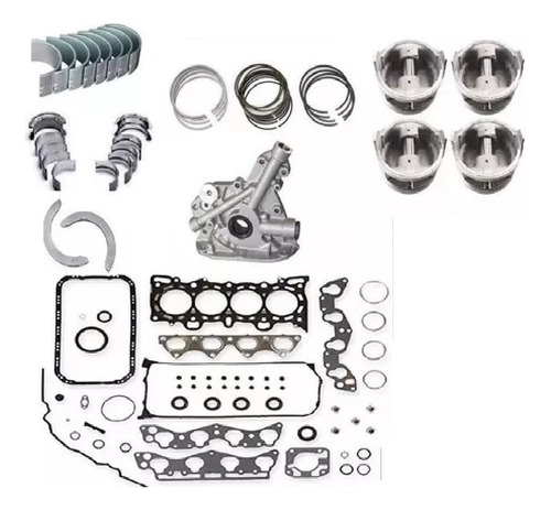 Kit Retifica Completo Motor Renault Scenic 1.6 16v. 07/ Flex