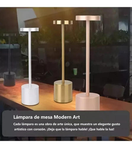 Lámpara De Mesa Recargable, Lámpara Inalámbrica