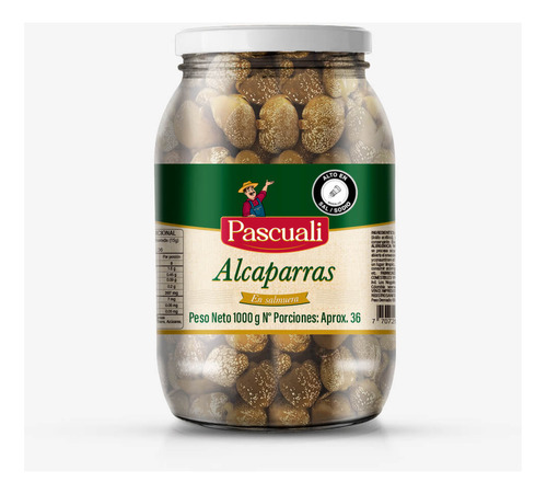 Alcaparra Frasco 1000g Pascuali Cj 12 - g a $34