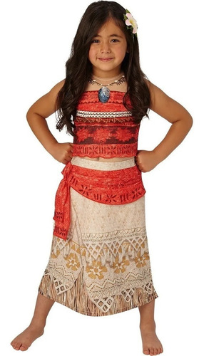 Imagen 1 de 9 de Disfraz De Moana Con Luz Princesa Vaiana Disney New Toys