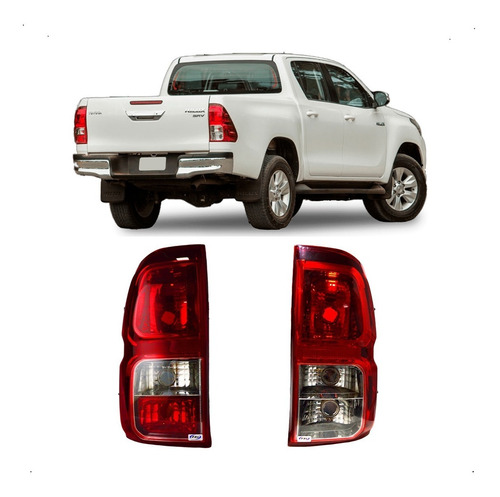 Juego Faros Traseros Toyota Hilux 2016 17 18 2019 2020 2021