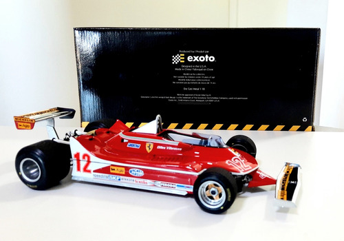 Miniatura Ferrari 312t4 Gilles Villeneauve 1979 1:18 Exoto (Usado)