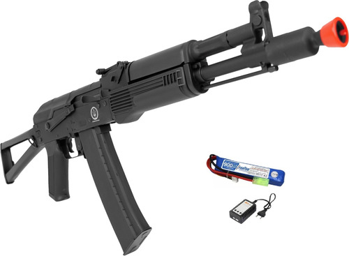 Airsoft Rifle Rossi Ak47 Ak105s Neptune Et Lipo E Carregador