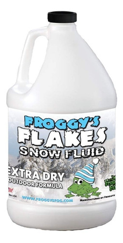 Liquido Para Maquina De Nieve Extra Seco Froggys Flakes 1gal