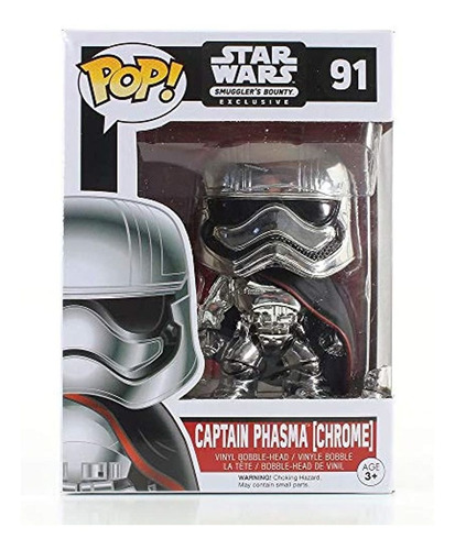 Star Wars Captain Phasma Chrome Pop Smugglers Bounty Exclusi