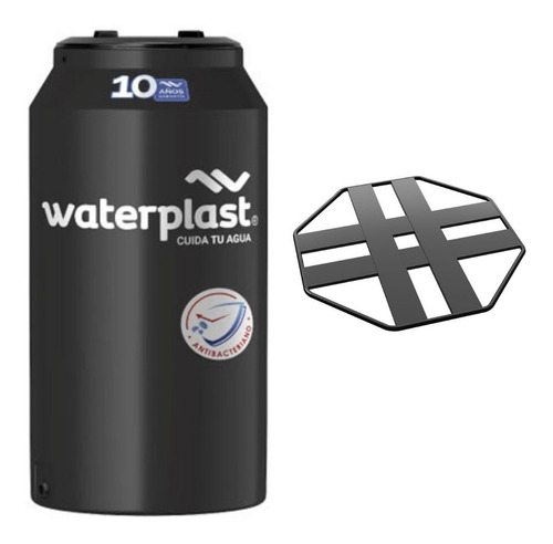 Tanque Ultradelgado Bicapa Waterplast 500lt + Base Reforzada