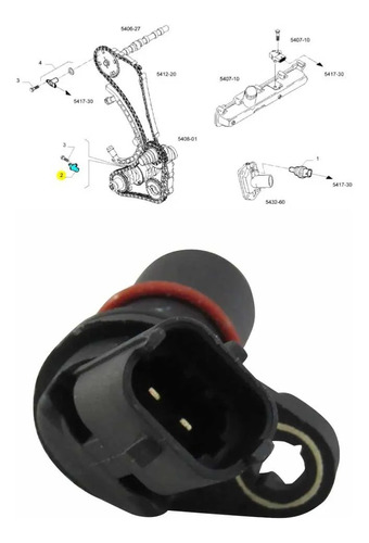 Sensor Conta Giros Fiat Ducato 2.3 16v Multijet 2010 A 2017