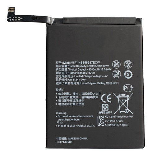 Bateria Para Huawei Hb356687ecw P30 Lite Mate 10 Lite