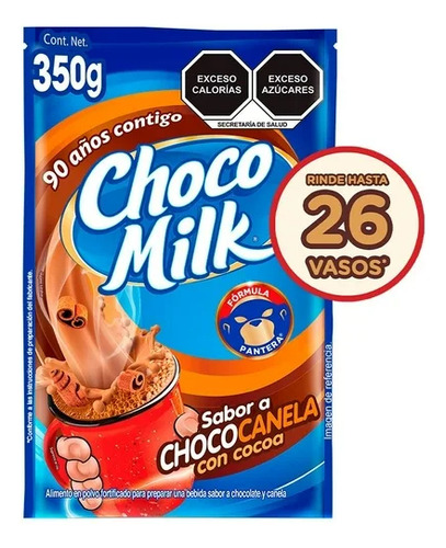 Chocolate En Polvo Choco Milk Sabor Chococanela 350 G