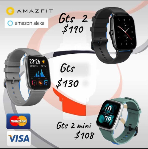 Amazfit Gts 2/nuevos Sellados Llamadas Bluetooth Visa Master