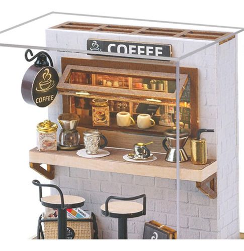 Kits De Bricolaje En Miniatura De Casa De Hora De Cafe