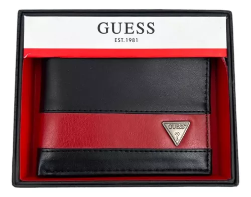 Carteira Masculina Guess Original Em Couro Bloqueio Rfid Bk