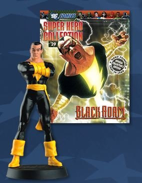 Figura De Plomo Adán Negro - Dc Comics - Aguilar Con Revista