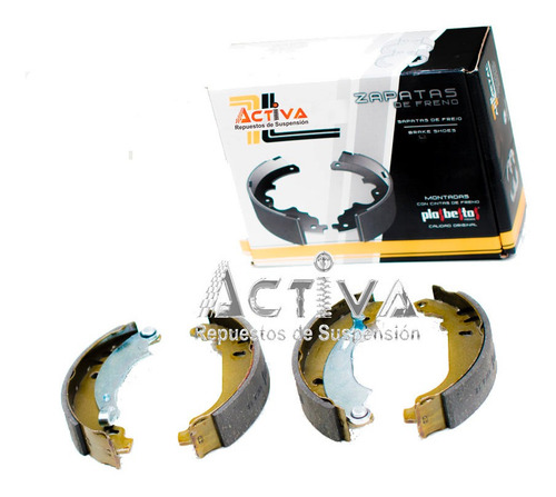 Imagen 2 de 6 de Zapatas De Freno Patines Freno Peugeot 206 Trasero Con Cinta