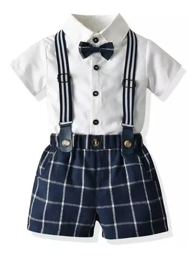 Short con 2025 tirantes para niño