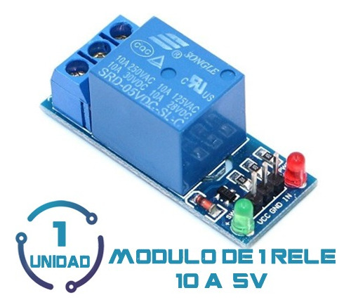 1 Modulo 1 Rele Relay Sla-5vdc-sl-c 10a 24v 220v 