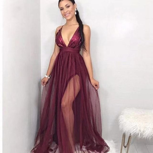 vestidos de festa marsala comprar