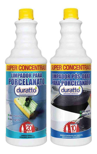 Kit Limpador Duratto 1l+limpador Limpezapós Obra 1 Litro