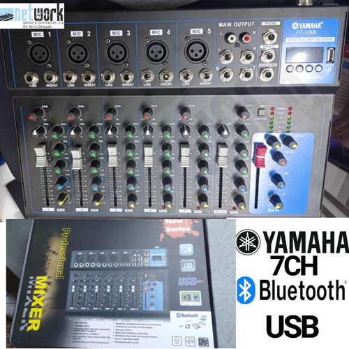 Consola Yamaha 7 Canales Usb