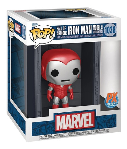 Funko Pop Deluxe Marvel Iron Man Hall Of Armor Model 8 #1038