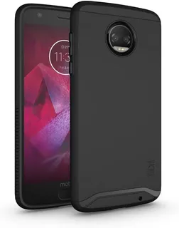 Funda Para Moto Z2 Force, Negro/mate/delgada/resistente